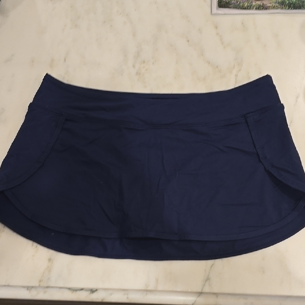 Athleta Women's Swim Skirt in Navy Blue